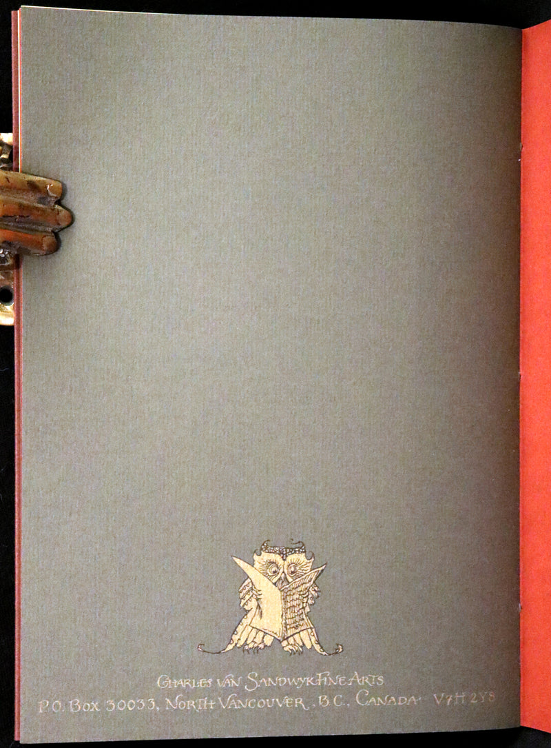 2012 Scarce Signed First Edition - Full Moon Eyes; An Ode to the Wisdom and Forbearance of Owls by Charles Van Sandwyk.