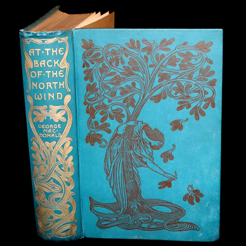 1900 Rare Book - At the Back of the North Wind by George MacDonald illustrated by Arthur Hughes.