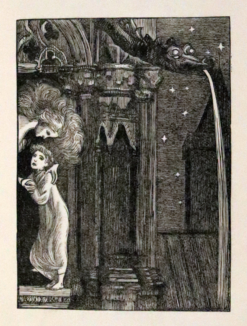 1900 Rare Book - At the Back of the North Wind by George MacDonald illustrated by Arthur Hughes.