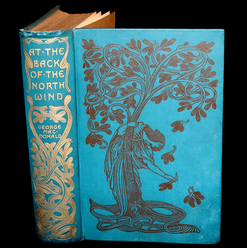 1900 Rare Book - At the Back of the North Wind by George MacDonald illustrated by Arthur Hughes.