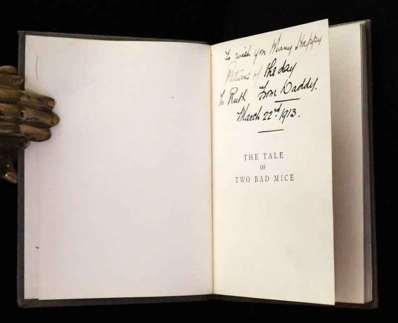 1910 Rare Book - The Tale of Two Bad Mice by Beatrix Potter