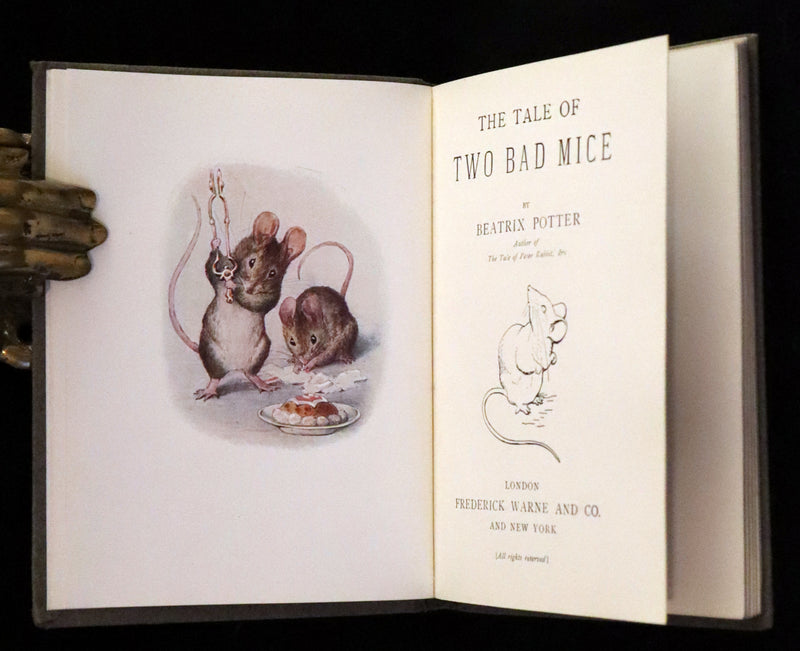 1910 Rare Book - The Tale of Two Bad Mice by Beatrix Potter