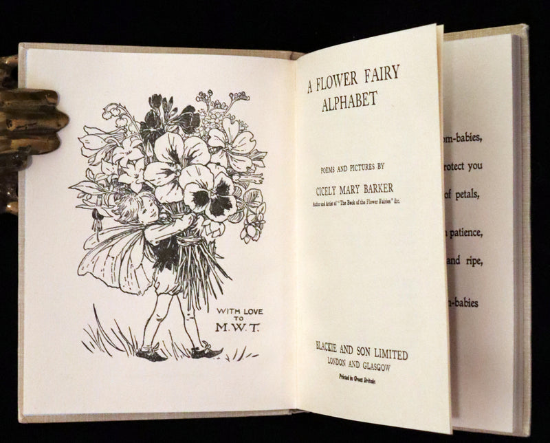 1955 Rare Book -  A Flower Fairy Alphabet (Flower Fairies) by Cicely Mary Barker.