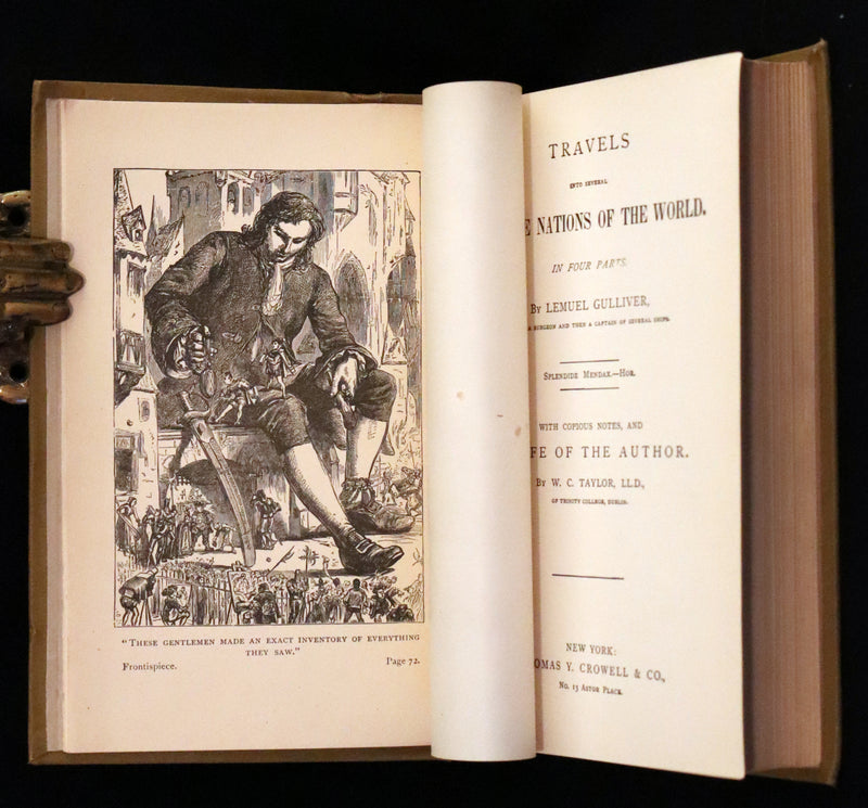 1880 Rare Book - Gulliver's Travels Into Several Remote Nations of the World & Baron Munchausen, Illustrated.