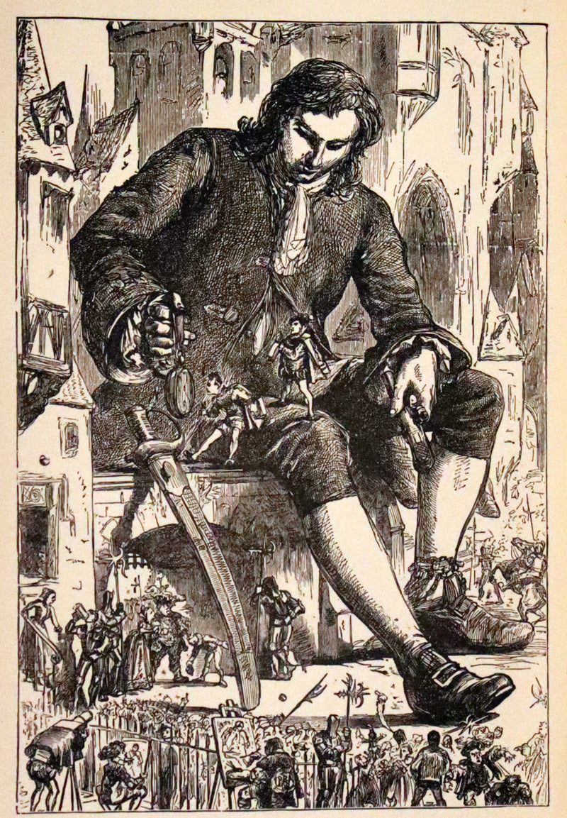 1880 Rare Book - Gulliver's Travels Into Several Remote Nations of the World & Baron Munchausen, Illustrated.