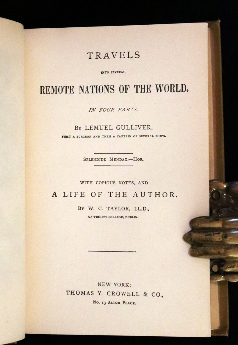 1880 Rare Book - Gulliver's Travels Into Several Remote Nations of the World & Baron Munchausen, Illustrated.