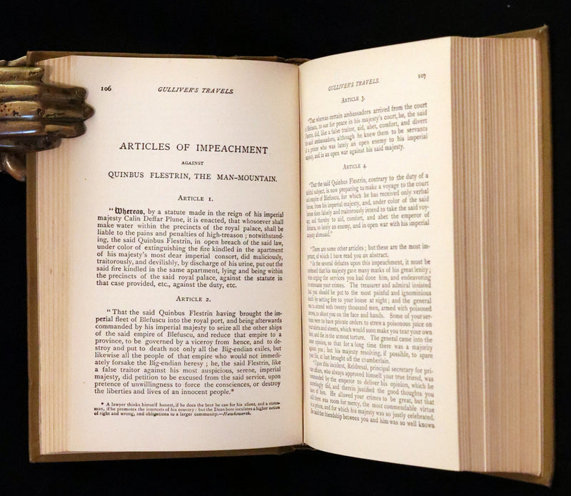 1880 Rare Book - Gulliver's Travels Into Several Remote Nations of the World & Baron Munchausen, Illustrated.