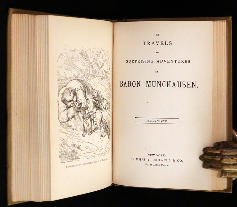 1880 Rare Book - Gulliver's Travels Into Several Remote Nations of the World & Baron Munchausen, Illustrated.