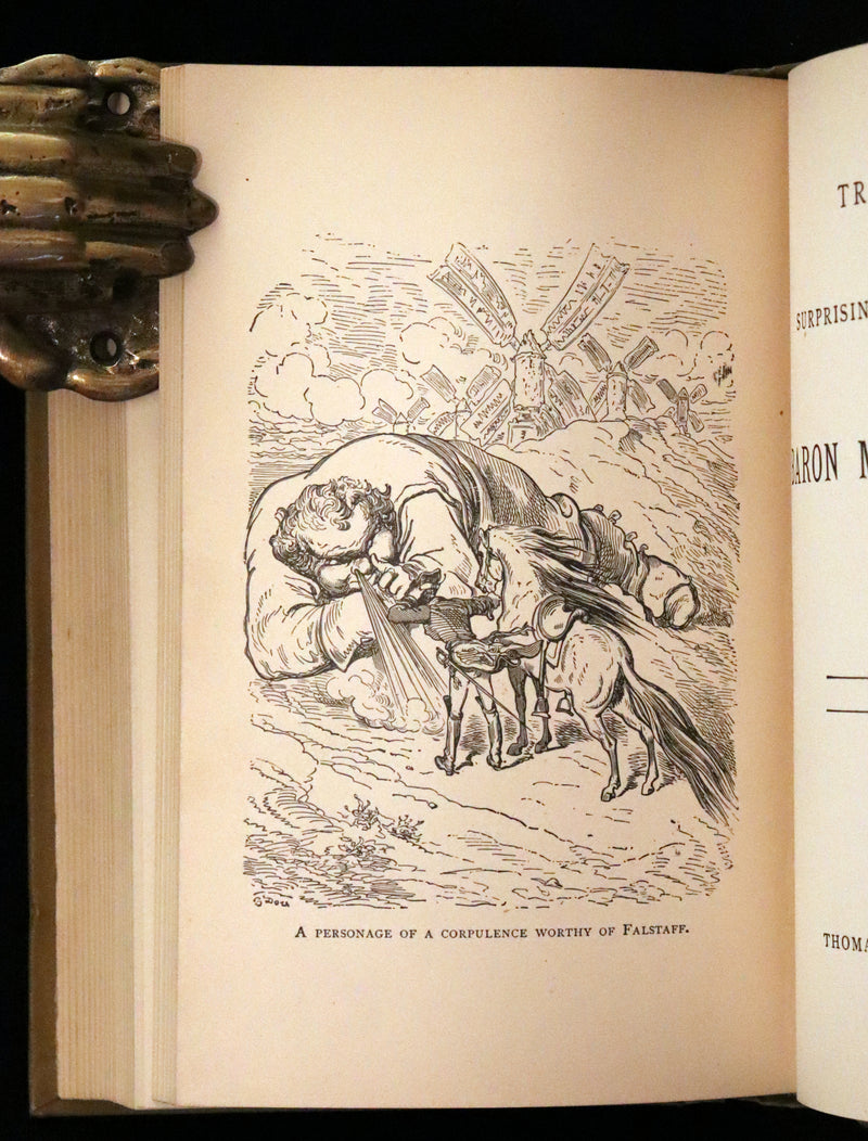 1880 Rare Book - Gulliver's Travels Into Several Remote Nations of the World & Baron Munchausen, Illustrated.