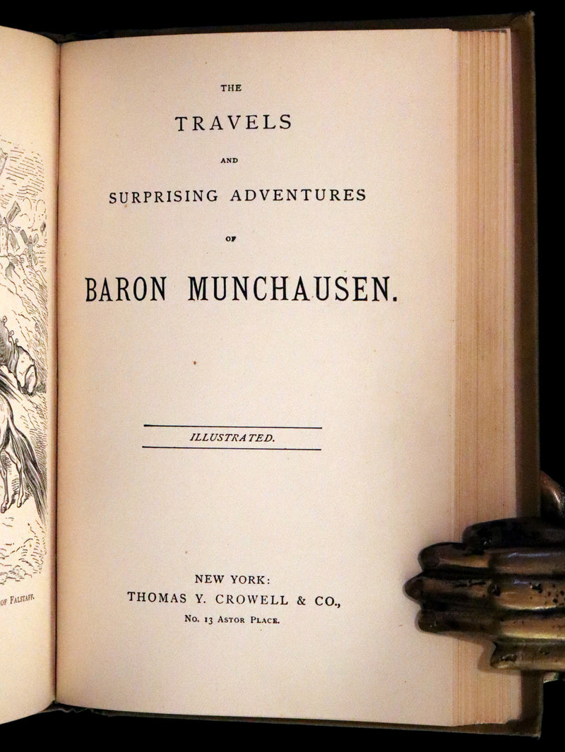 1880 Rare Book - Gulliver's Travels Into Several Remote Nations of the World & Baron Munchausen, Illustrated.