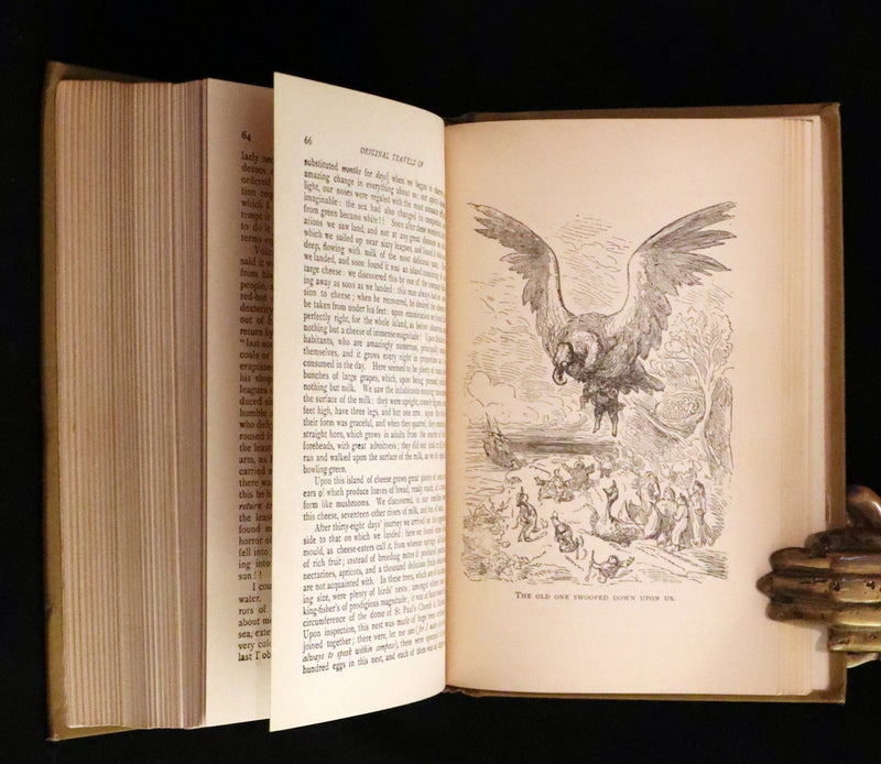 1880 Rare Book - Gulliver's Travels Into Several Remote Nations of the World & Baron Munchausen, Illustrated.