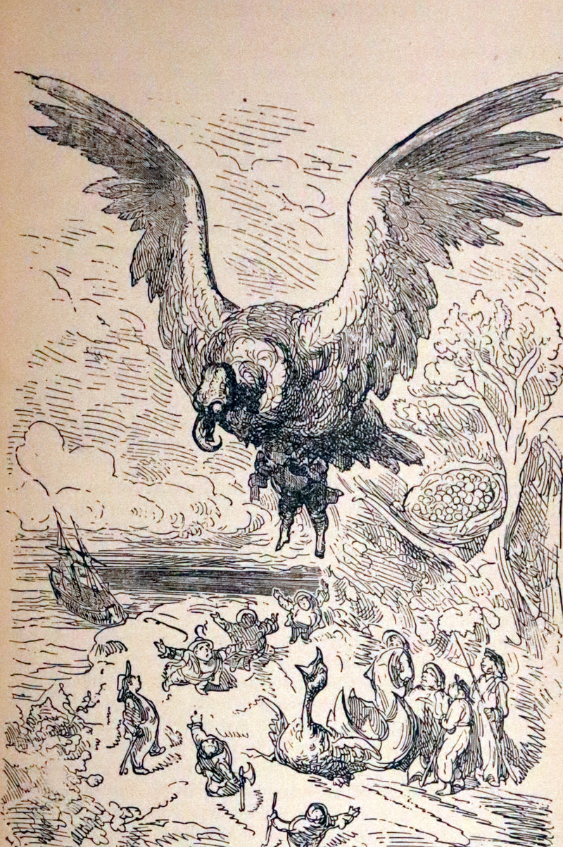 1880 Rare Book - Gulliver's Travels Into Several Remote Nations of the World & Baron Munchausen, Illustrated.