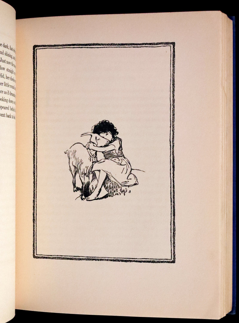 1922 Rare Book - HEIDI by Johanna Spyri illustrated in color by Jessie Willcox Smith.