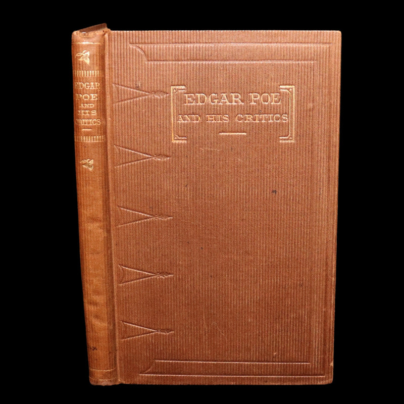 1860 First ED - Edgar Poe and His Critics by Poe's Fiancée Sarah Helen Whitman