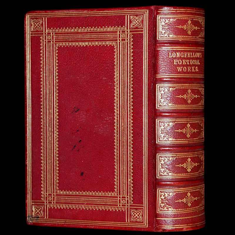 1862 Rare Victorian Book - The Poetical Works of Longfellow Illustrated by Sir John Gilbert.