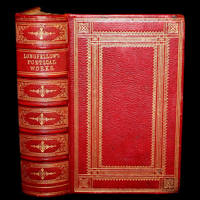 1862 Rare Victorian Book - The Poetical Works of Longfellow Illustrated by Sir John Gilbert.