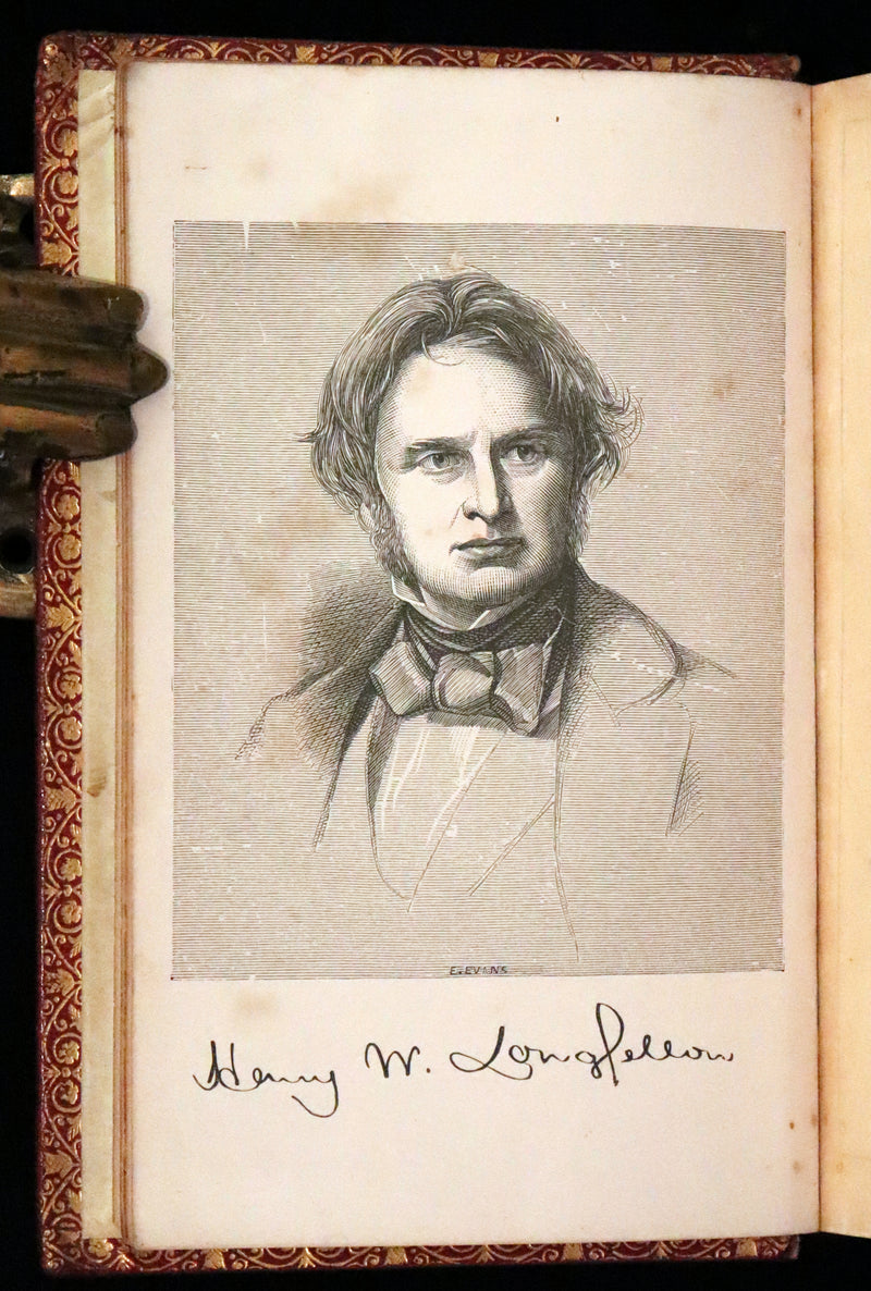 1862 Rare Victorian Book - The Poetical Works of Longfellow Illustrated by Sir John Gilbert.