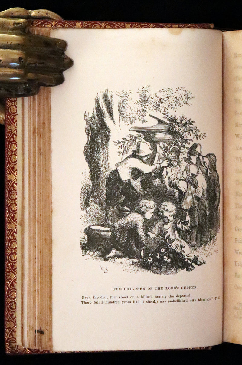 1862 Rare Victorian Book - The Poetical Works of Longfellow Illustrated by Sir John Gilbert.