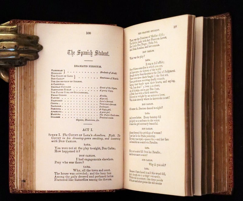 1862 Rare Victorian Book - The Poetical Works of Longfellow Illustrated by Sir John Gilbert.