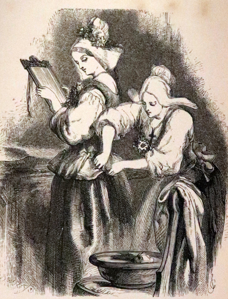 1862 Rare Victorian Book - The Poetical Works of Longfellow Illustrated by Sir John Gilbert.