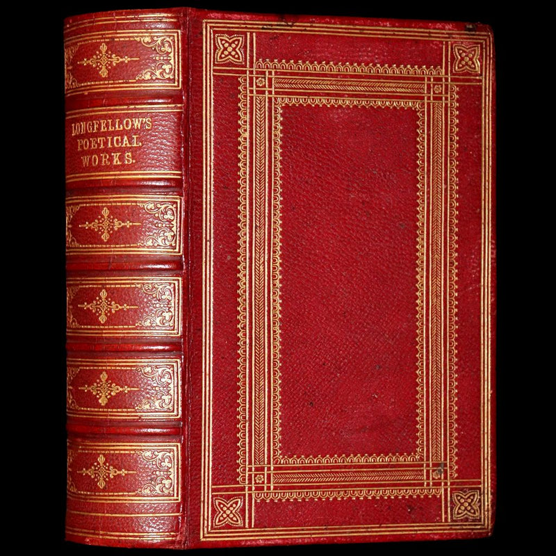 1862 Rare Victorian Book - The Poetical Works of Longfellow Illustrated by Sir John Gilbert.
