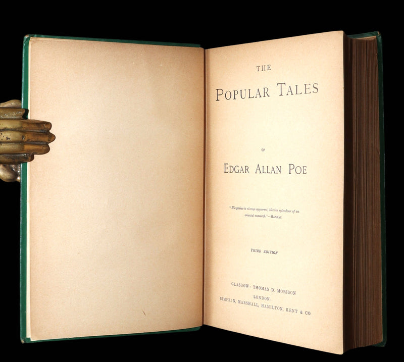 1891 Rare Victorian Edition - The Popular Tales of Edgar Allan Poe