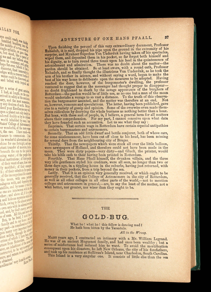 1891 Rare Victorian Edition - The Popular Tales of Edgar Allan Poe