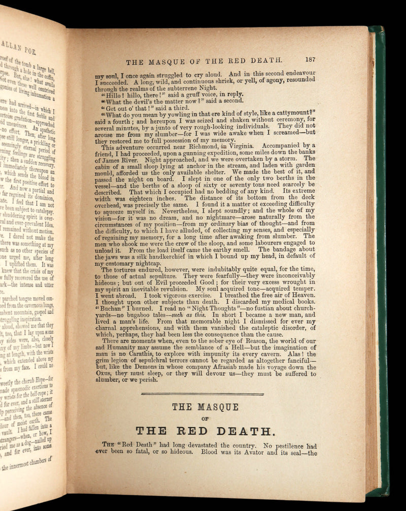 1891 Rare Victorian Edition - The Popular Tales of Edgar Allan Poe