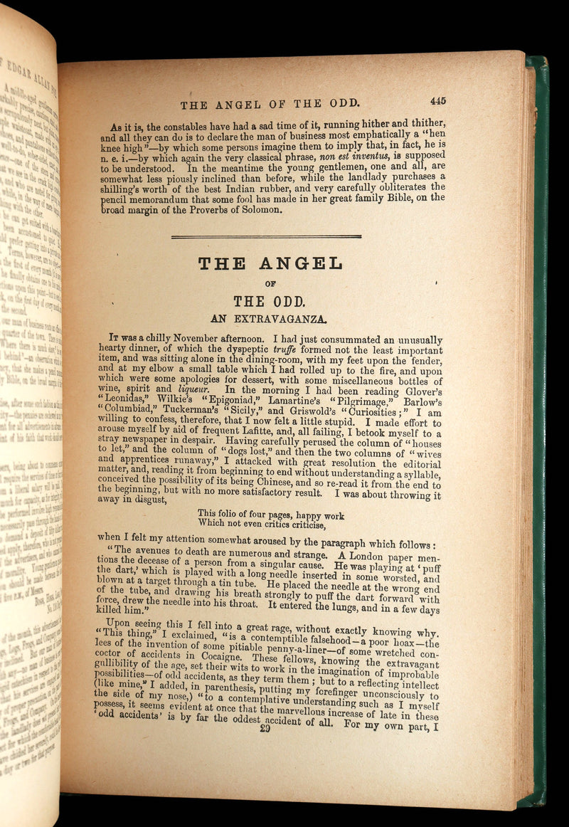1891 Rare Victorian Edition - The Popular Tales of Edgar Allan Poe