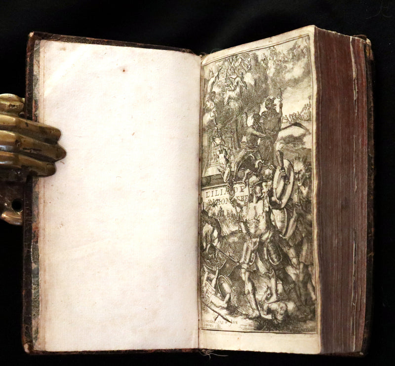 1682 Scarce French Edition illustrated by Schoonebeek - L'Iliade d'Homère. The ILIAD of HOMER.