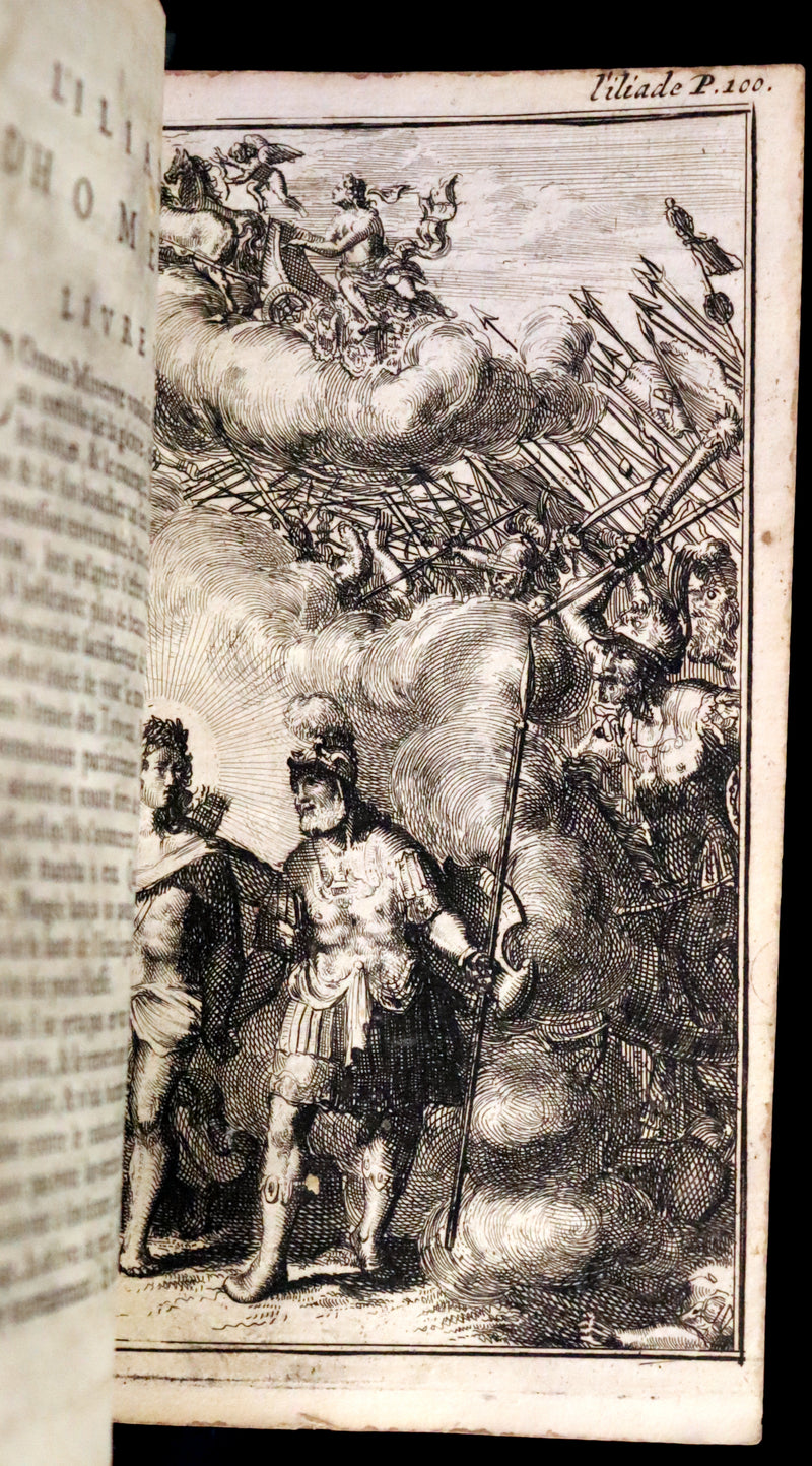 1682 Scarce French Edition illustrated by Schoonebeek - L'Iliade d'Homère. The ILIAD of HOMER.