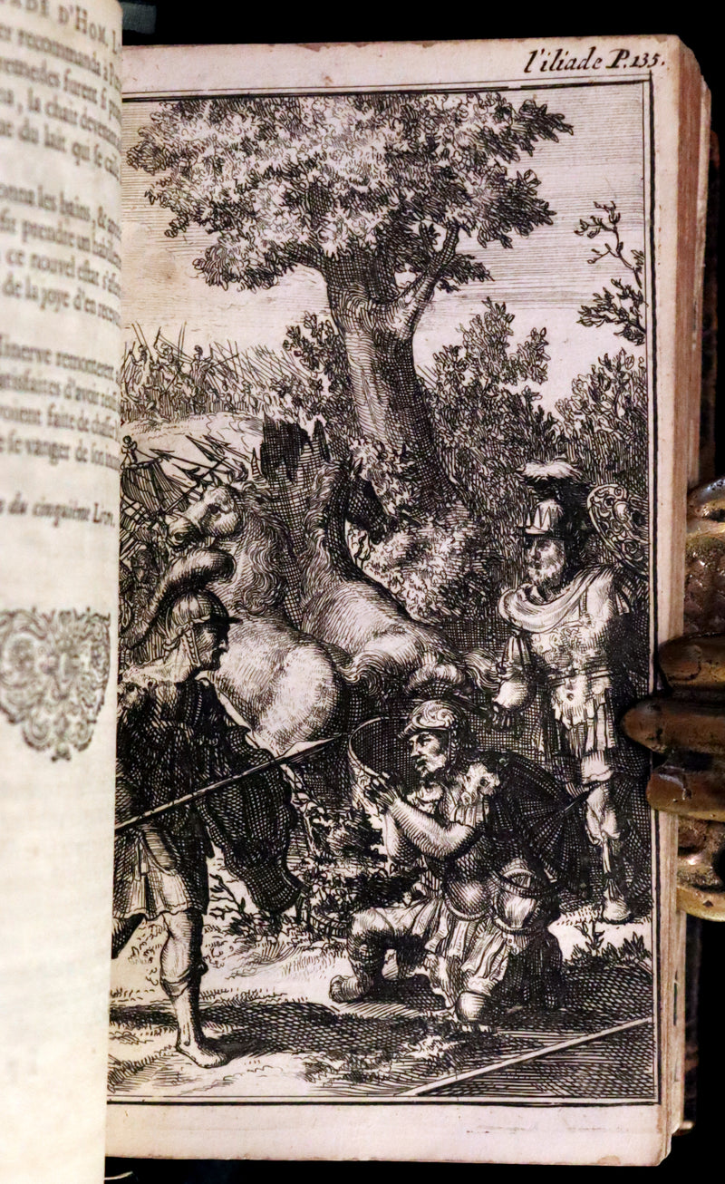 1682 Scarce French Edition illustrated by Schoonebeek - L'Iliade d'Homère. The ILIAD of HOMER.