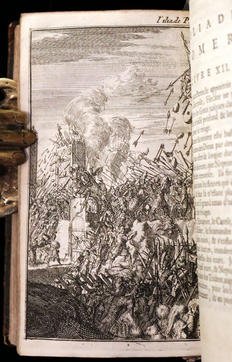 1682 Scarce French Edition illustrated by Schoonebeek - L'Iliade d'Homère. The ILIAD of HOMER.