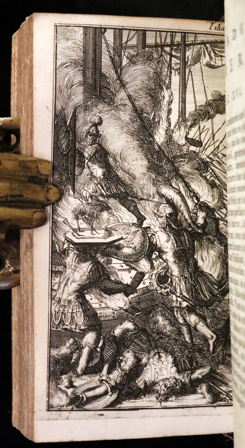 1682 Scarce French Edition illustrated by Schoonebeek - L'Iliade d'Homère. The ILIAD of HOMER.