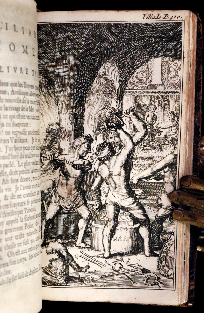 1682 Scarce French Edition illustrated by Schoonebeek - L'Iliade d'Homère. The ILIAD of HOMER.