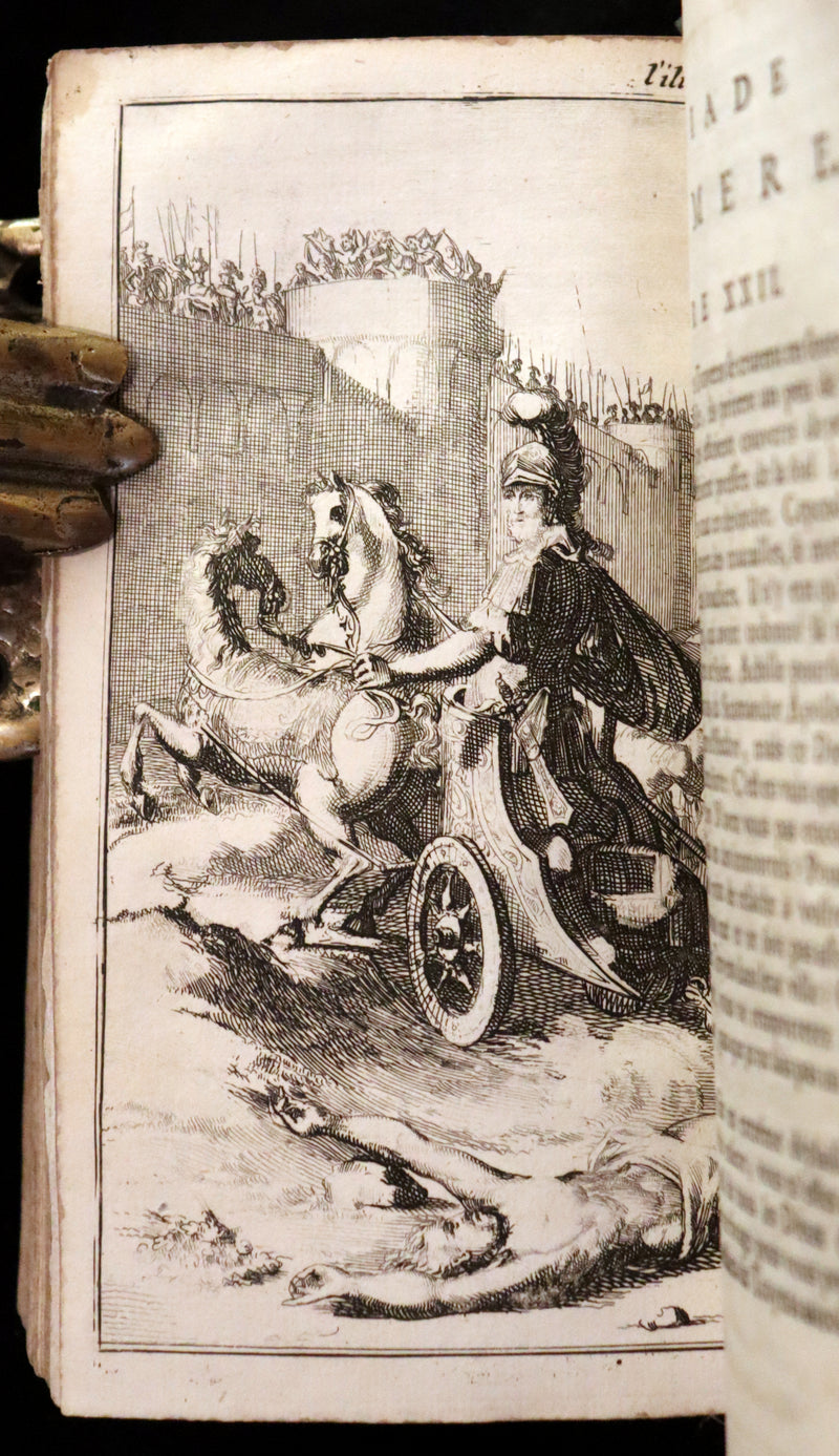1682 Scarce French Edition illustrated by Schoonebeek - L'Iliade d'Homère. The ILIAD of HOMER.