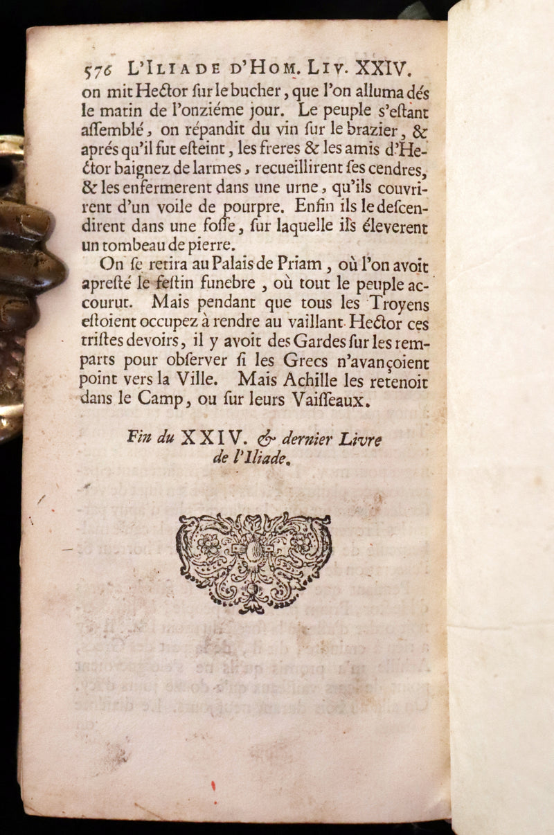 1682 Scarce French Edition illustrated by Schoonebeek - L'Iliade d'Homère. The ILIAD of HOMER.