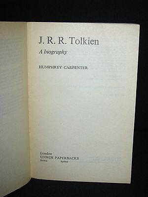 1978  -  Humphrey Carpenter  - J.R.R. Tolkien  A Biography illustrated - First paperbacks Edition