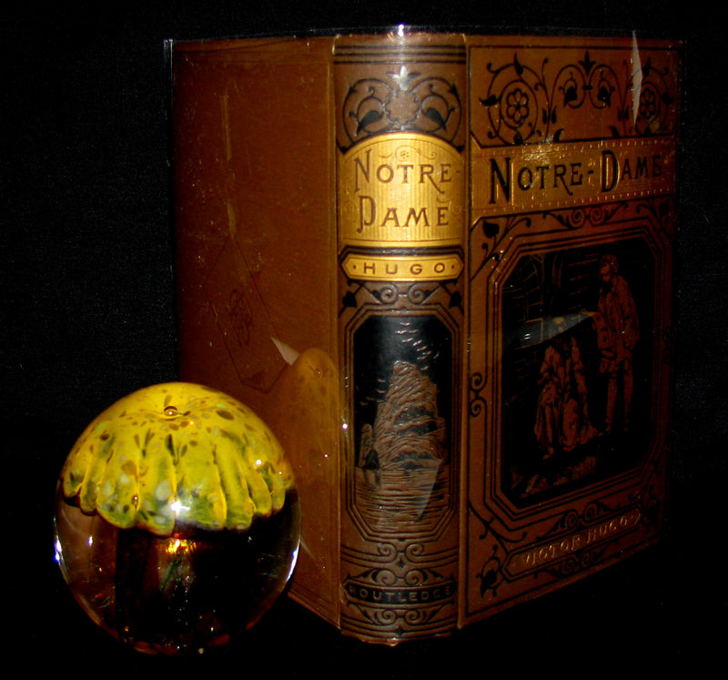1890 Rare Victorian Book - Notre-Dame or The Bellringer of Paris by Victor Hugo. Gothic.
