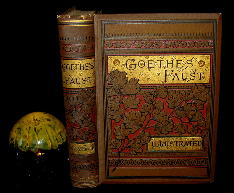 1880 Rare Victorian Book -   Faust - A Tragedy by Goethe, Illustrated by August von Kreling