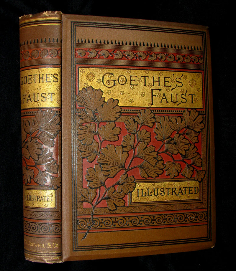 1880 Rare Victorian Book -   Faust - A Tragedy by Goethe, Illustrated by August von Kreling