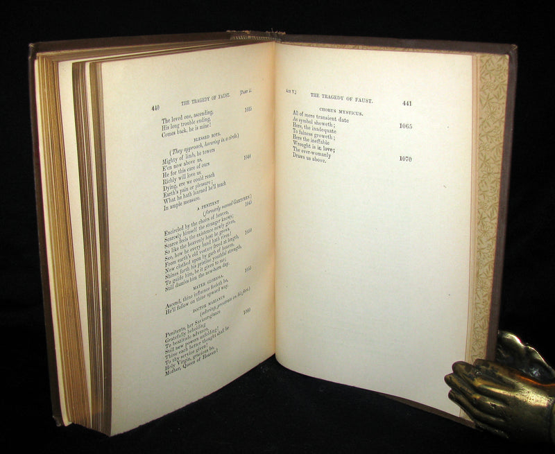 1880 Rare Victorian Book -   Faust - A Tragedy by Goethe, Illustrated by August von Kreling