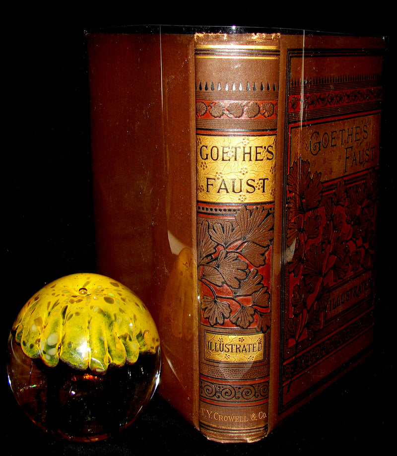 1880 Rare Victorian Book -   Faust - A Tragedy by Goethe, Illustrated by August von Kreling