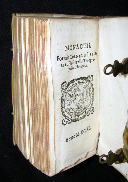 1640 Rare Book with clasps - The Spiritual Exercises taught by Saint Ignatius of Loyola