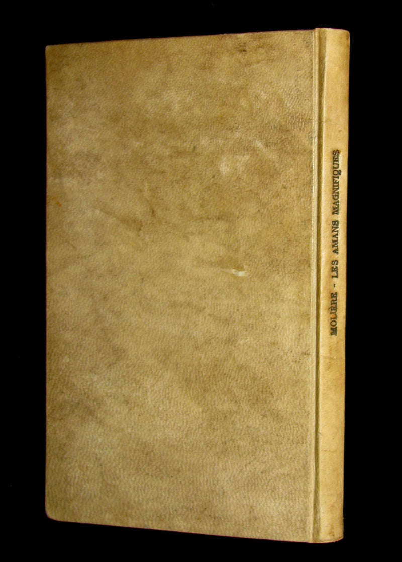 1689 Rare French Vellum Book - Magnificent Lovers - Les Amans Magnifiques by MOLIERE