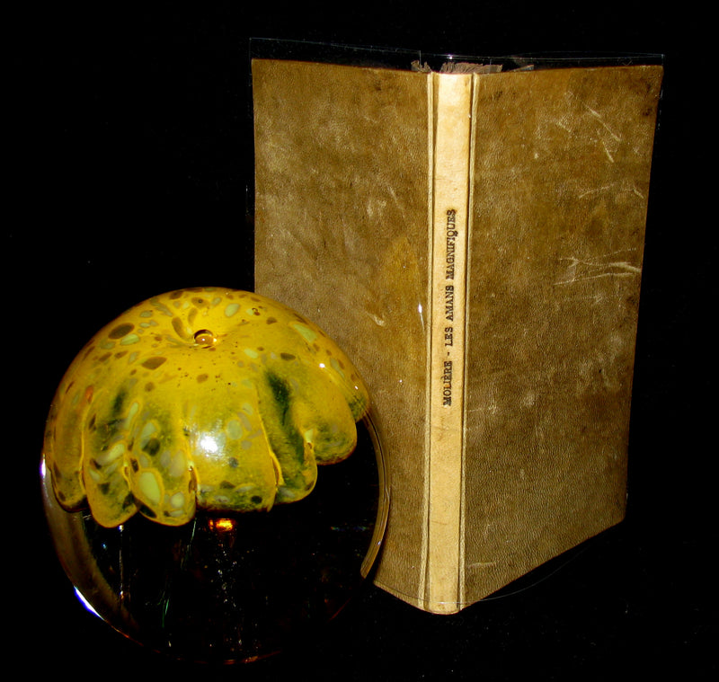 1689 Rare French Vellum Book - Magnificent Lovers - Les Amans Magnifiques by MOLIERE