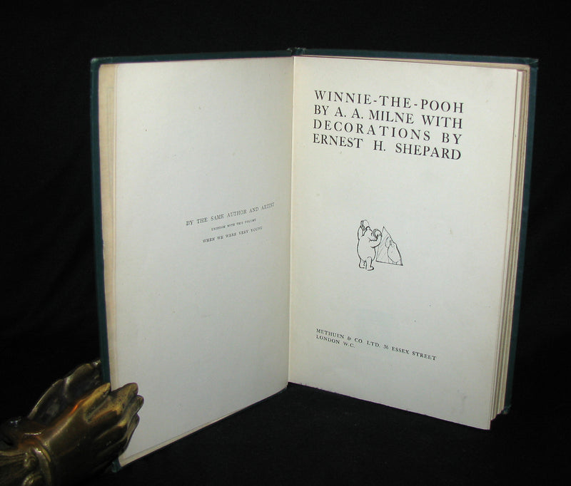 1926  First UK Edition - A. A. Milne & Ernest H. Shepard -  WINNIE-THE-POOH