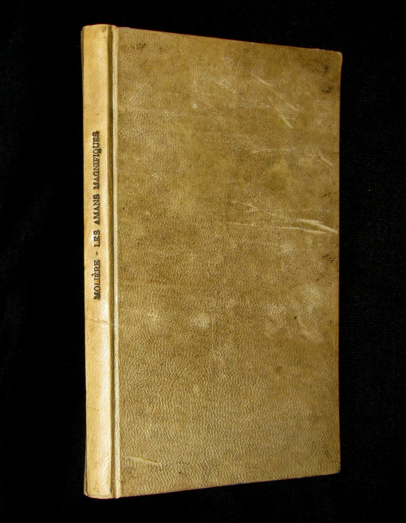 1689 Rare French Vellum Book - Magnificent Lovers - Les Amans Magnifiques by MOLIERE