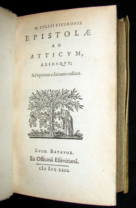 1642 Scarce Latin vellum Book - Letters of Cicero to his friend Atticus - Epistolae ad Atticum