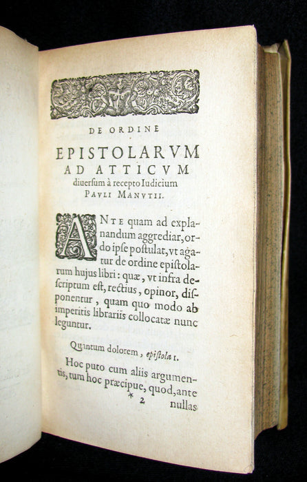 1642 Scarce Latin vellum Book - Letters of Cicero to his friend Atticus - Epistolae ad Atticum